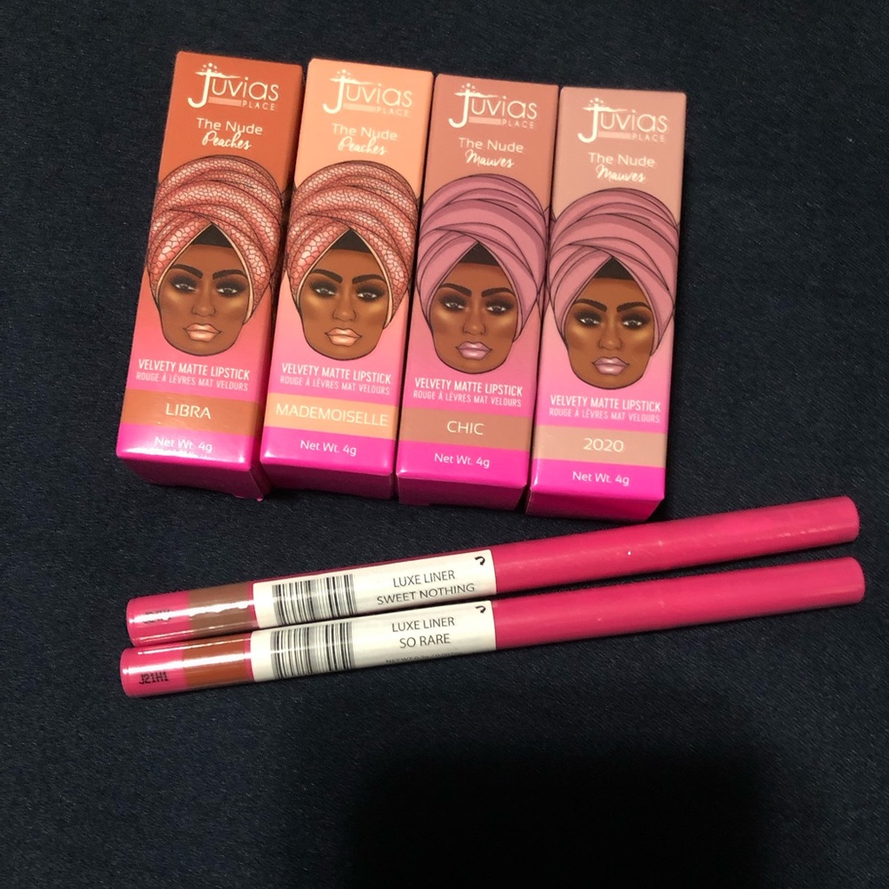 Juvia's Place Velvet Matte Lipsticks and Lip Liners Bundle